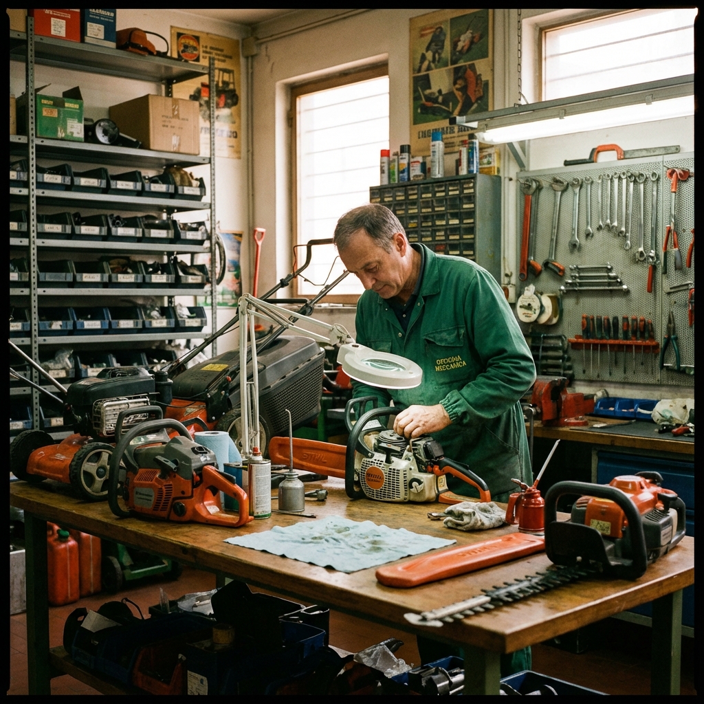 Officina specializzata per riparazione macchine agricole e da giardino