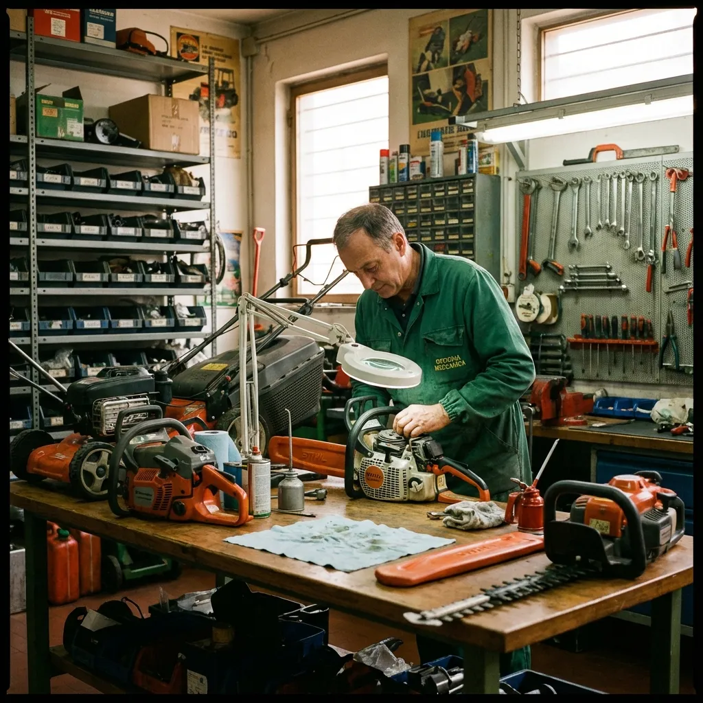 Officina specializzata per riparazione macchine agricole e da giardino
